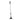 Extendable aluminum mop handle with a black grip