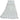 White synthetic wide band mop head on a matching white background