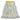 Yellow synthetic small mop head with narrow band against a white background